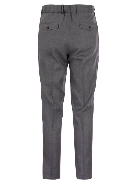 Peserico Virgin Wool And Linen Blend Trousers