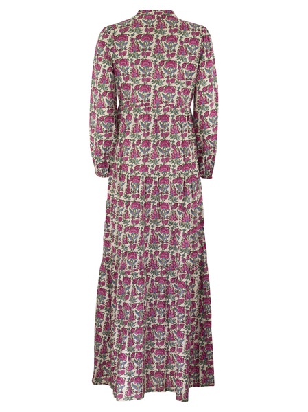 Mc2 Saint Barth Nadja Long Dress With Flower Pattern