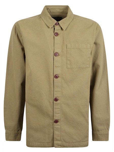 patch-pocket cotton shirt