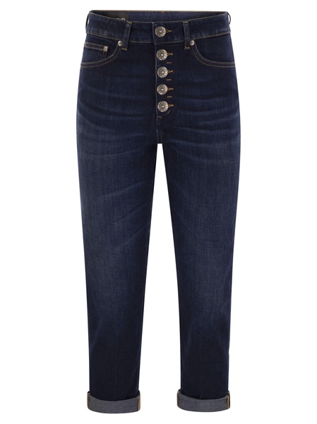 Dondup Koons Loose Jeans With Jewelled Buttons