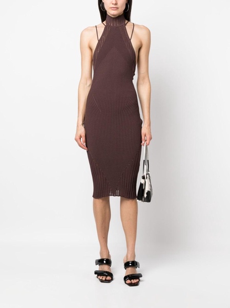 Andrea Adamo Ribbed Midi Dress