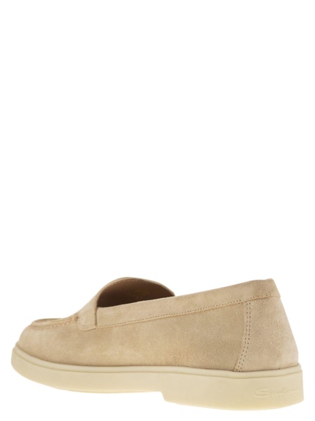 Santoni Suede Moccasin