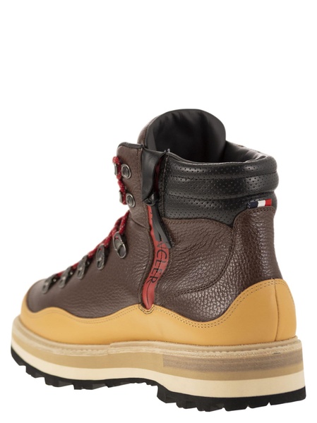 MONCLER Tassel Leather Trekking Boots - Durable and Water-Resistant for Men - Fall/Winter 2023