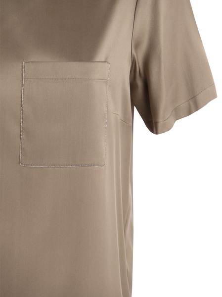 Peserico Silk Satin T Shirt