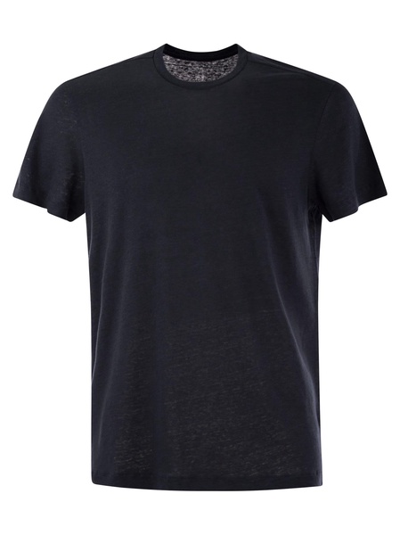 Majestic Linen Crew Neck T Shirt