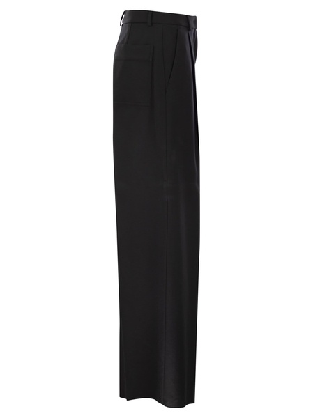 Sportmax Zirlo Wide Leg Trousers In Cotton And Viscose