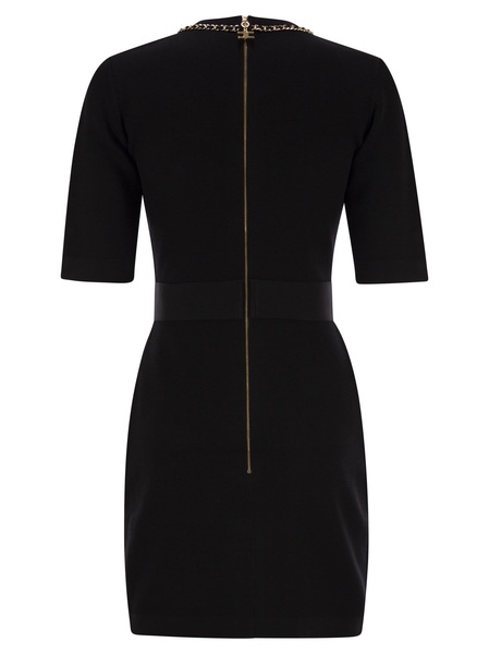 Elisabetta Franchi Viscose Minidress With Chain