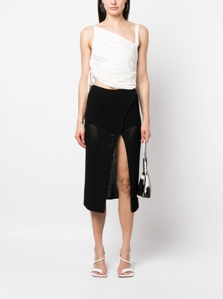 Andrea Adamo Cropped Jersey Top