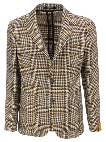 Tagliatore Cotton And Linen Tartan Jacket