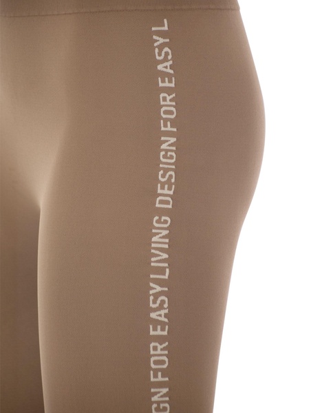 'S Max Mara Logo Lettering Printed Stretched Leggings