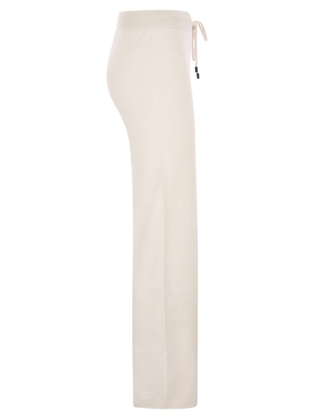 Peserico Wool, Silk And Cashmere Knit Trousers