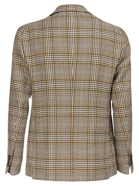 Tagliatore Cotton And Linen Tartan Jacket