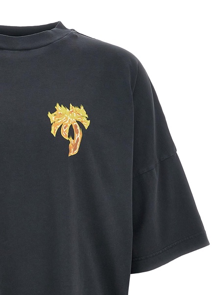 Palm Angels 'Burning Palm' T Shirt