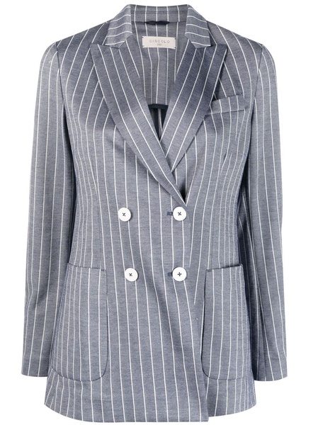 Circolo 1901 Striped Double Breasted Jacket