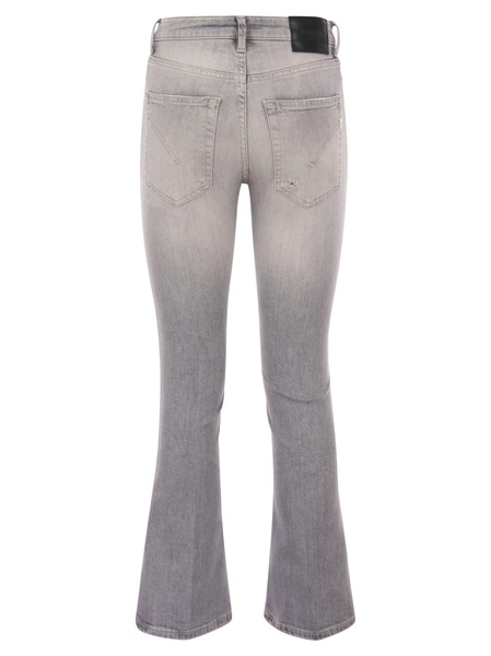 Dondup Mandy Super Skinny Bootcut Jeans In Stretch Denim