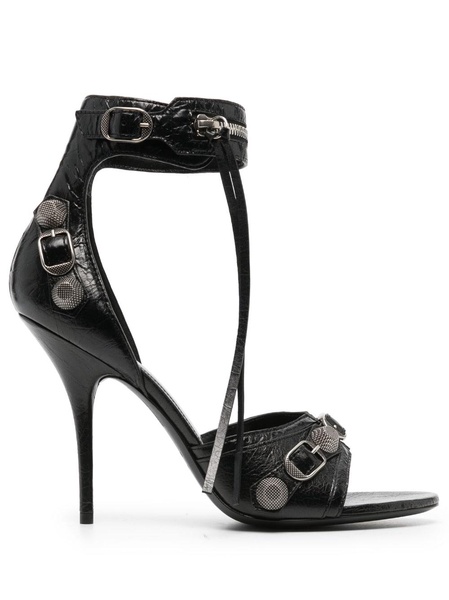 Balenciaga Le Cagole Leather Heel Sandals