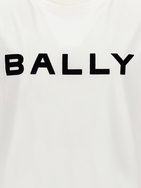 Bally Flocked Logo T Shirt