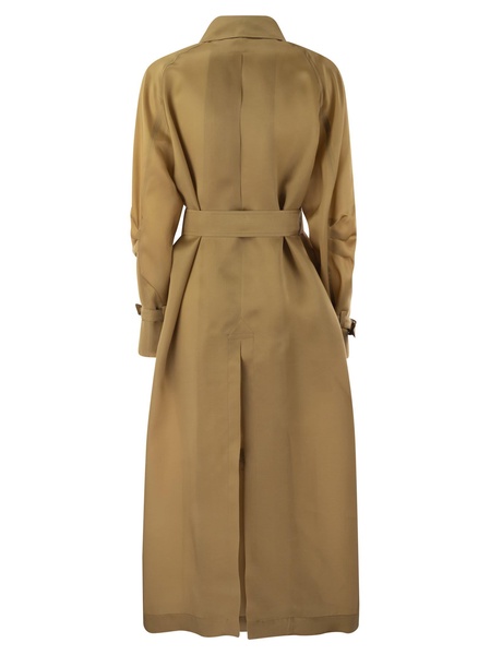 Max Mara Sacco Oversize Organza Trench Coat