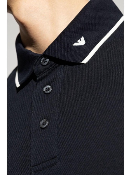 Emporio Armani Logo Cotton Polo Shirt