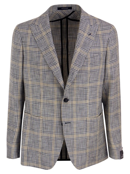 Tagliatore Jacket With Tartan Pattern