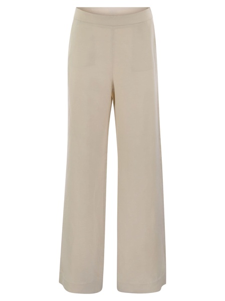 Antonelli Firenze Viscose And Linen Trousers