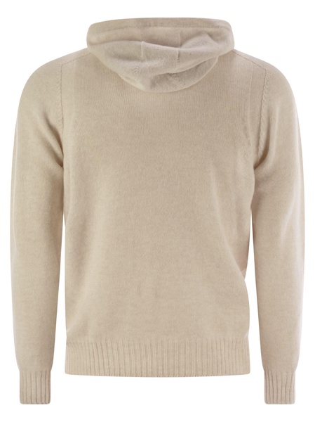 Tagliatore Virgin Wool Sweater With Hood