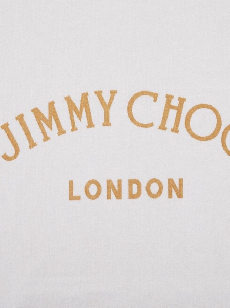 Jimmy Choo Capsule Logo Cotton Beach Towel