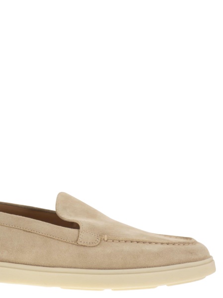 Santoni Suede Moccasin