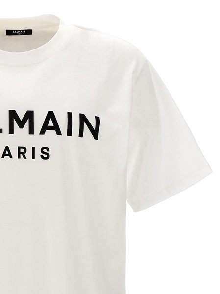 Balmain Logo Print T Shirt