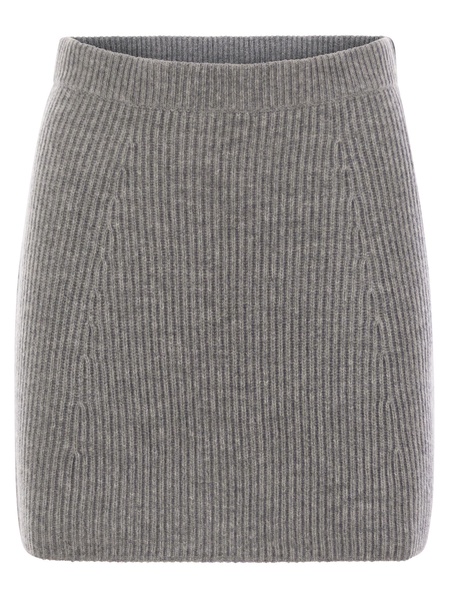 Sportmax Teiera Ribbed Knit Miniskirt