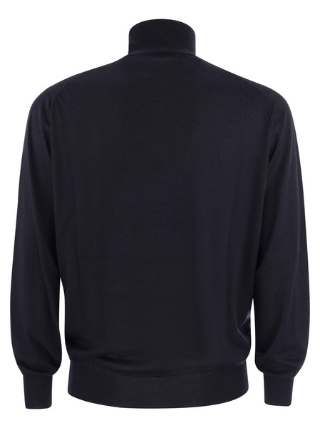 Brunello Cucinelli Lightweight Turtleneck Sweater In Cashmere And Silk