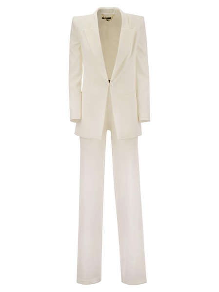 Elisabetta Franchi Crepe Jacket And Trousers Suit