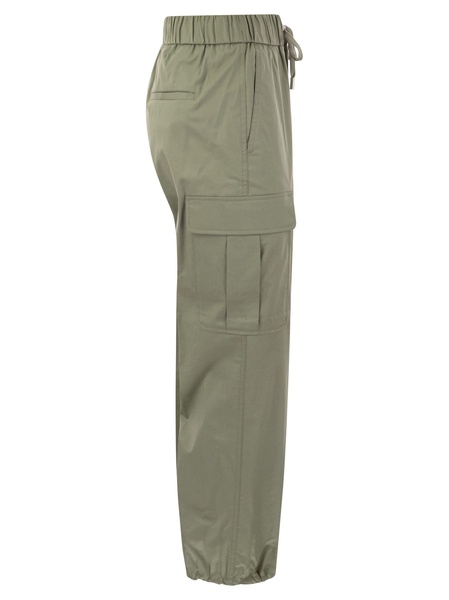 Peserico Stretch Cotton Cargo Trousers