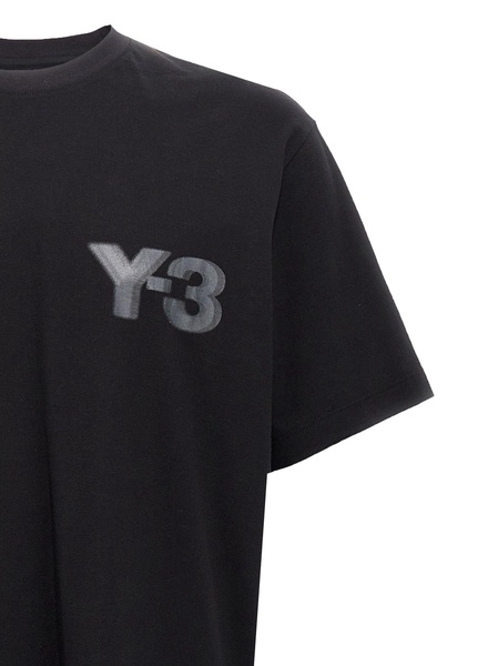 Y 3 Logo Print T Shirt