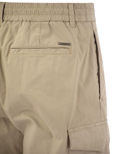 Peserico Lightweight Cotton Lyocell Canvas Jogger Bermuda Shorts