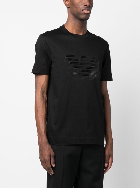 Emporio Armani Printed Cotton T Shirt