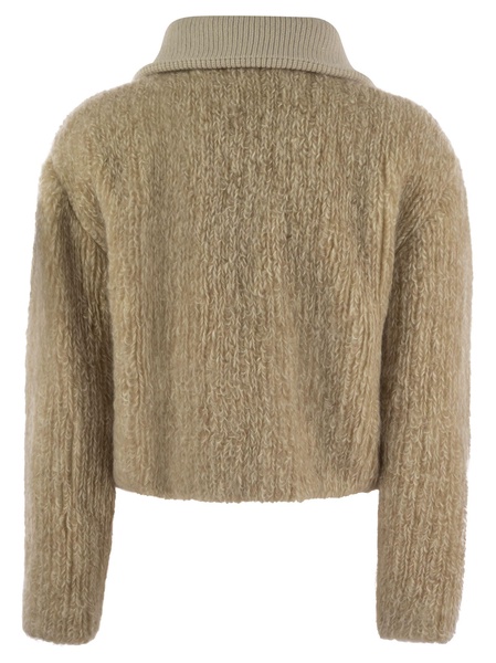 Peserico Mohair, Camel And Wool Jacket