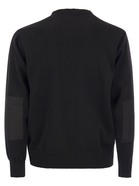 Paul & Shark Wool Crew Neck With Iconic Badge