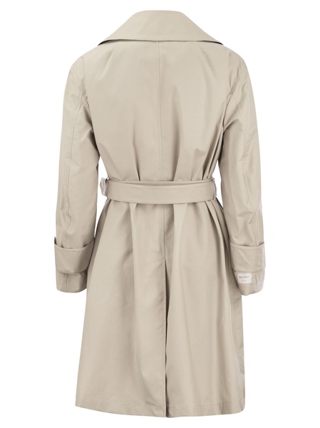 S Max Mara Vtrench Drip Proof Cotton Twill Over Trench Coat