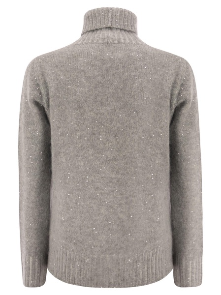 Fabiana Filippi Embellished Turtleneck Knitted Jumper