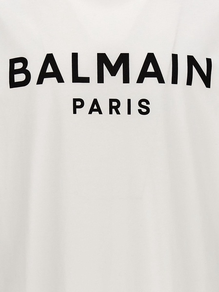 Balmain Logo Print T Shirt