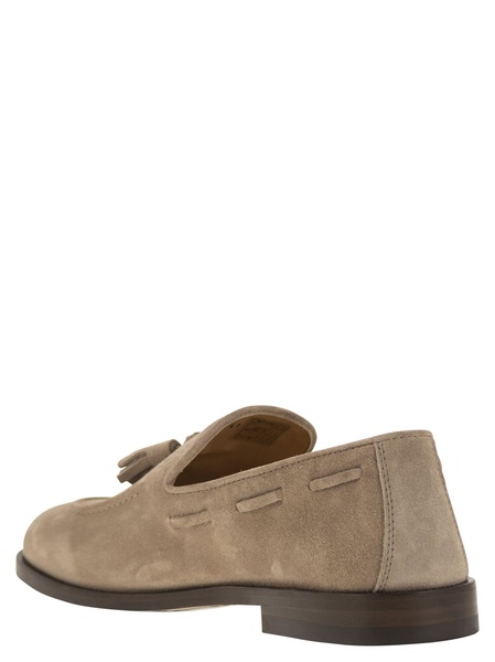 Brunello Cucinelli Suede Moccasins With Tassels