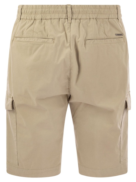 Peserico Lightweight Cotton Lyocell Canvas Jogger Bermuda Shorts