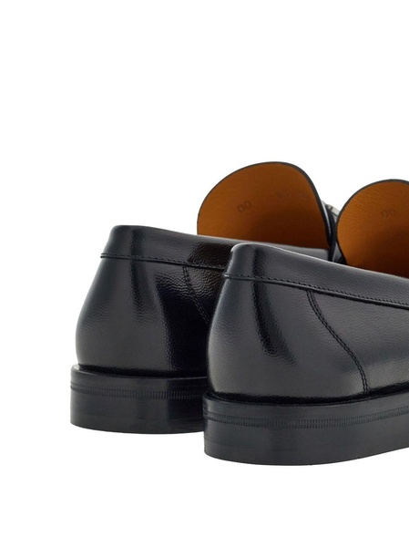 Ferragamo Gancini Leather Loafers