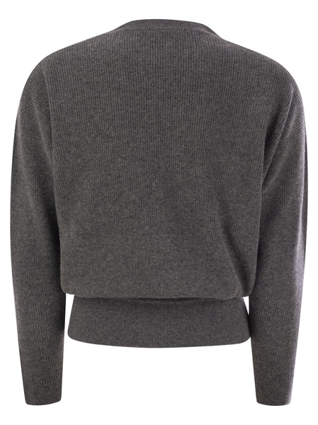 Fabiana Filippi Cropped Crew Neck Sweater