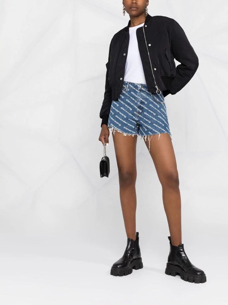 Alexander Wang Denim Shorts With Print