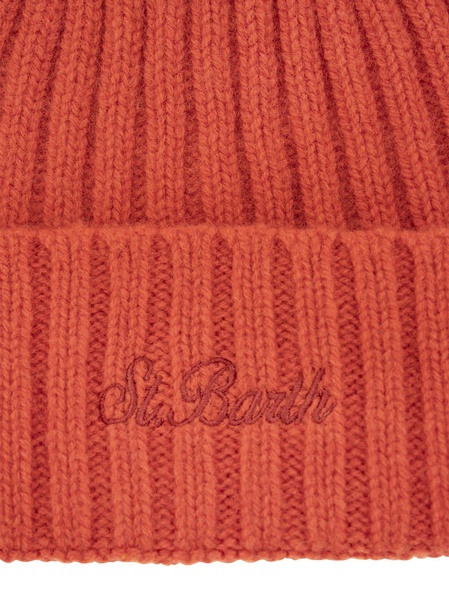 Mc2 Saint Barth Wool Hat With Embroidery