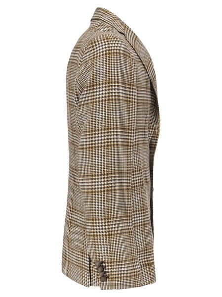 Tagliatore Cotton And Linen Tartan Jacket