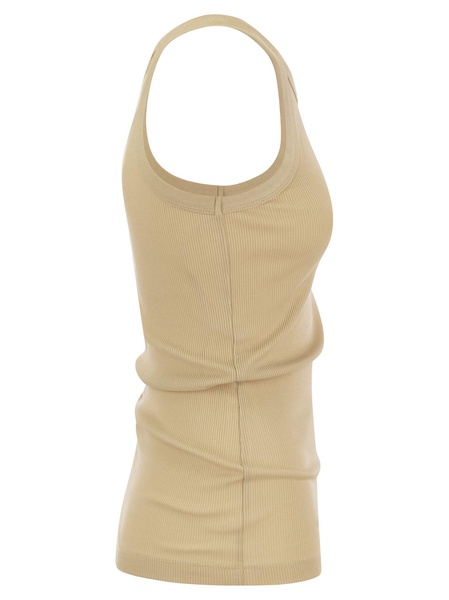 Sportmax Nastie - Silk-Blend Jersey Tank Top