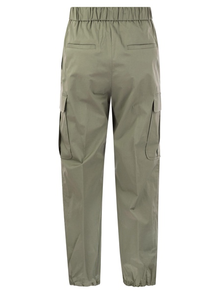 Peserico Stretch Cotton Cargo Trousers